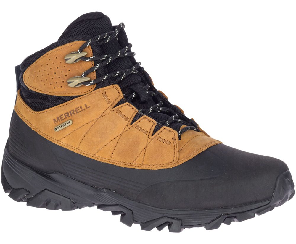Botas Homem - Merrell Coldpack Ice+ 6\" Polar Waterproof - Marrom/Pretas - LRW065824